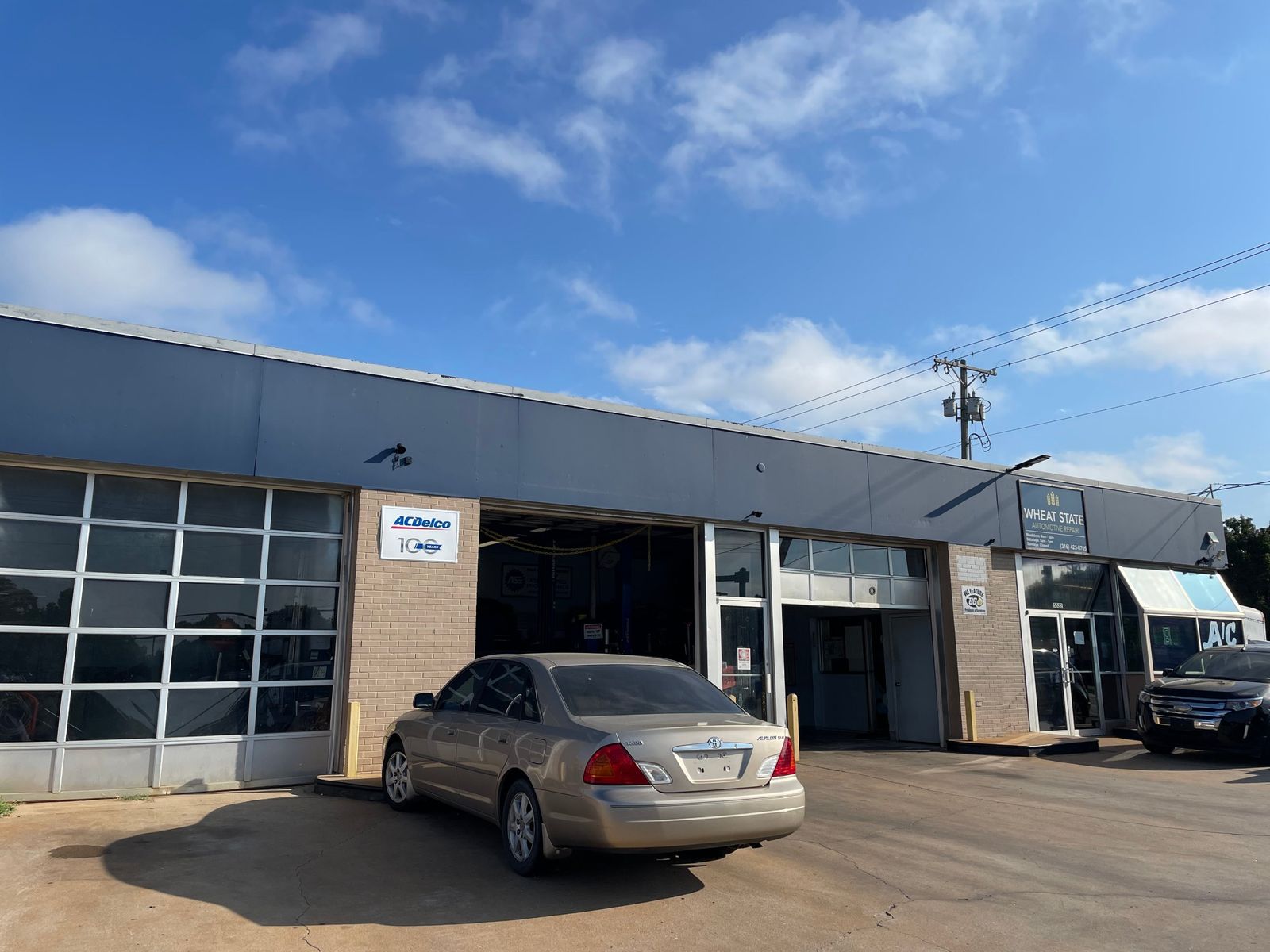 Wheat State Automotive Repair building on E Harry St